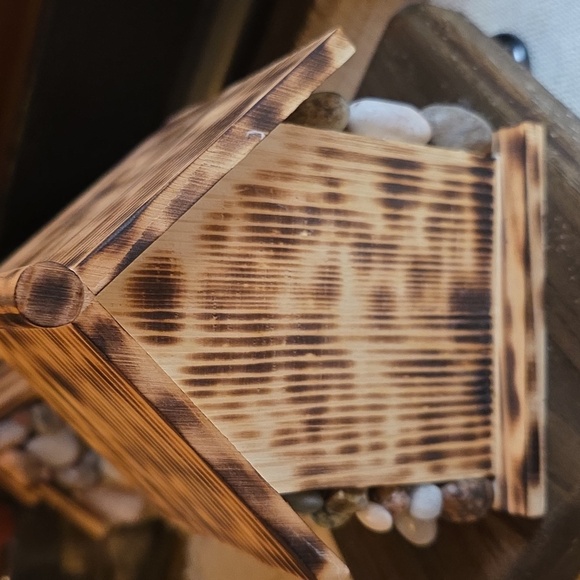 Stone Decorated Handmade Birdhouse - Picture 4 of 9